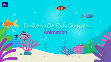Under Water Fish Animation in Animate CC #animation #fishing #sea
