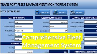Comprehensive Transport Fleet Management System | With VBA Codes screenshot 4