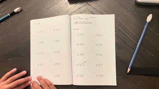 This is how I do my Kumon Division Technique