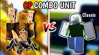 OP COMBO CLOCK REWIND UNIT In Toilet Tower Defense screenshot 2