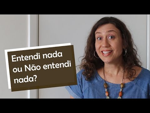 Entendi nada ou Não entendi nada? - YouTube