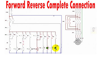 Reverse Forward Power & Control Wiring Bangla | Automatic Forward Reverse Connection Simulation