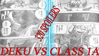 MY HERO ACADEMIA CHAPTER 320 - DEKU VS CLASS 1 A - DEJU RUNS AWAY