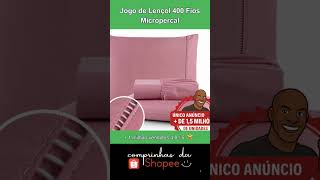 Jogo de Lençol 400 Fios Micropercal #lençol #roupadecama #400fios #achadinhosdashopee