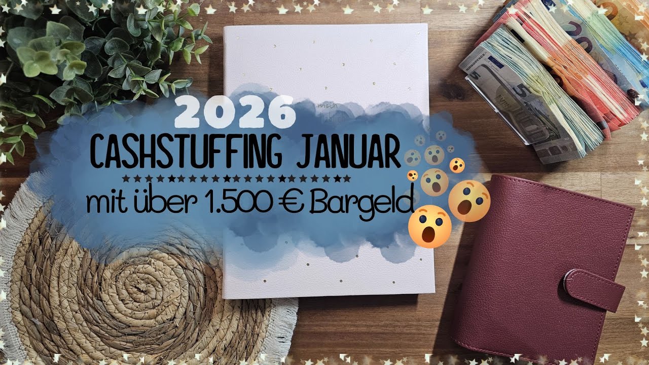 Cashstuffing Januar 2026 mit über 1.500 Euro Bargeld❄️Nützliche Tools ❄️Die Umschläge sind gefüllt