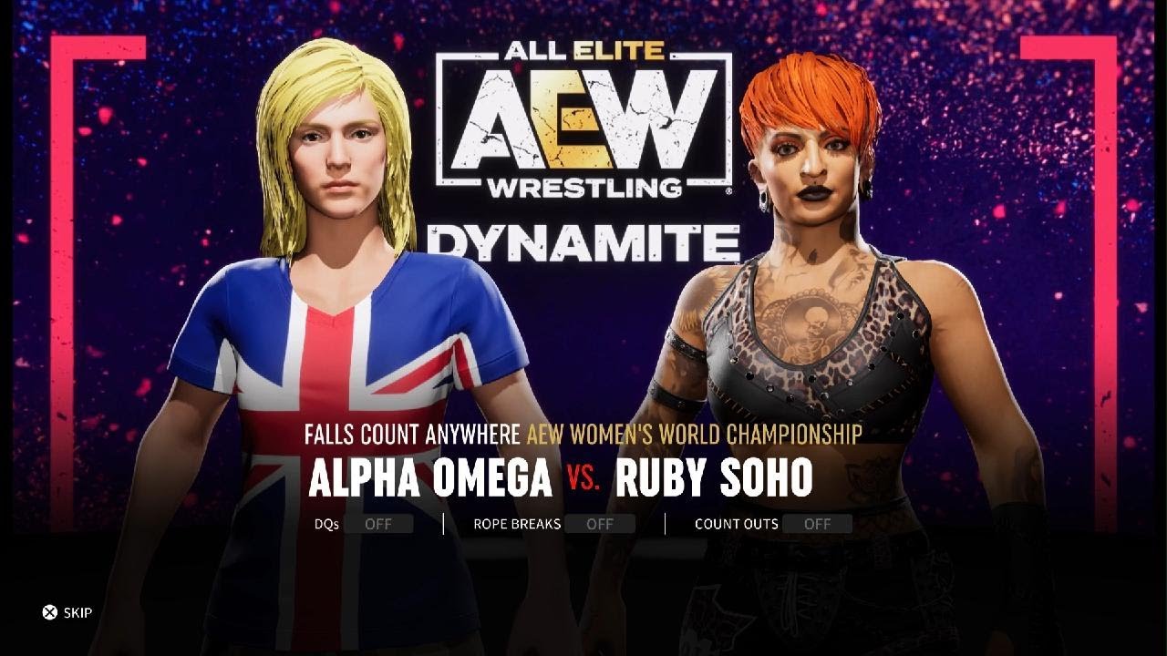 Alpha Omega Vs Ruby Soho AEW: Fight Forever - YouTube