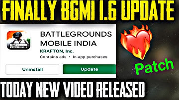 🤩🔥Guys Finally Bgmi 1.6 update patch Notes Released | What next | Bgmi 1.6 update Release date ?