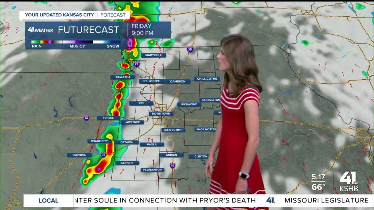 Strong to severe storms develop this evening - YouTube