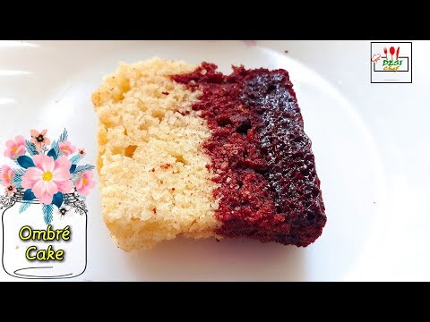 ombré-cake-without-butter-recipe-|-no-butter-|-chocolate-ombré-cake