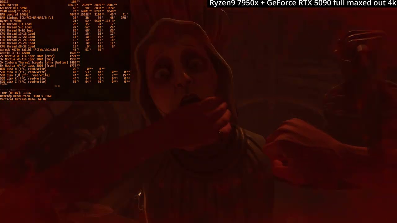 Ryzen9 7950x + GeForce RTX 5090 | Crisol Theater of Idols full maxed out 4k