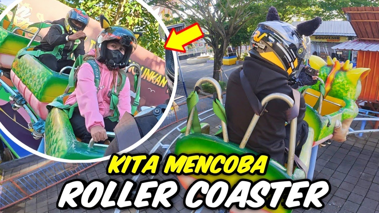 NAIK ROLLER COASTER AWALNYA KETAWA... ENDINGNYA MALAH PANIK!!