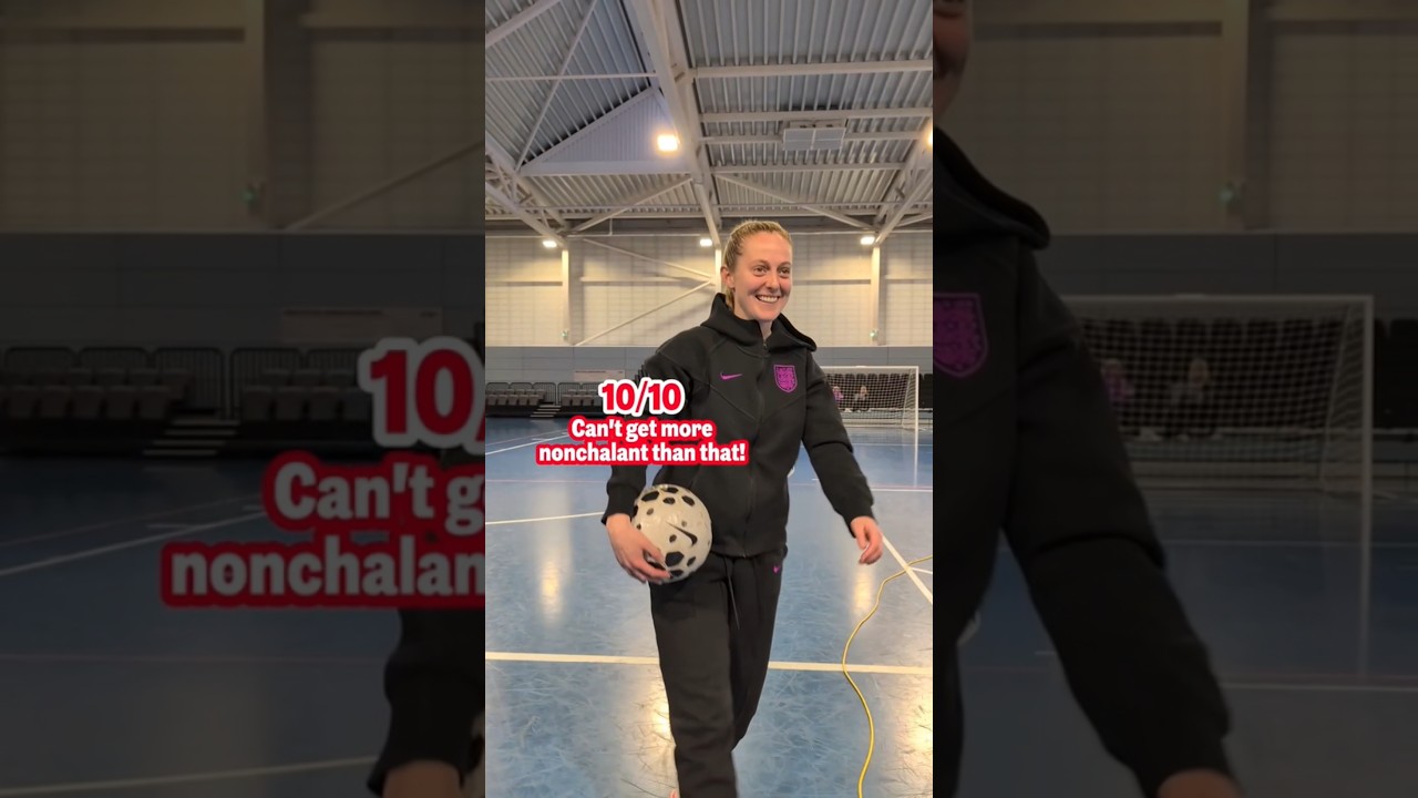 Pick up the ball, but make it ✨nonchalant✨