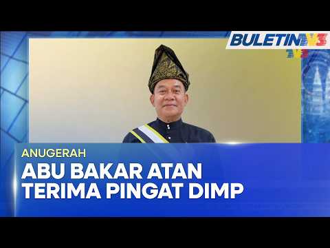 ANUGERAH | Bekas Penyampai Sukan TV3, Abu Bakar Atan Dianugerahkan Pingat Dimp (BU)
