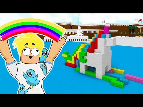 ROBLOX MAGICAL RAINBOW UNICORN BOAT / BUILD A BOAT TO TREASURE