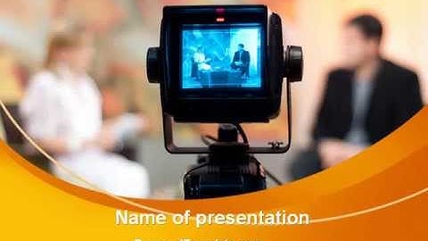 Television Studio PowerPoint Template by PoweredTemplate.com