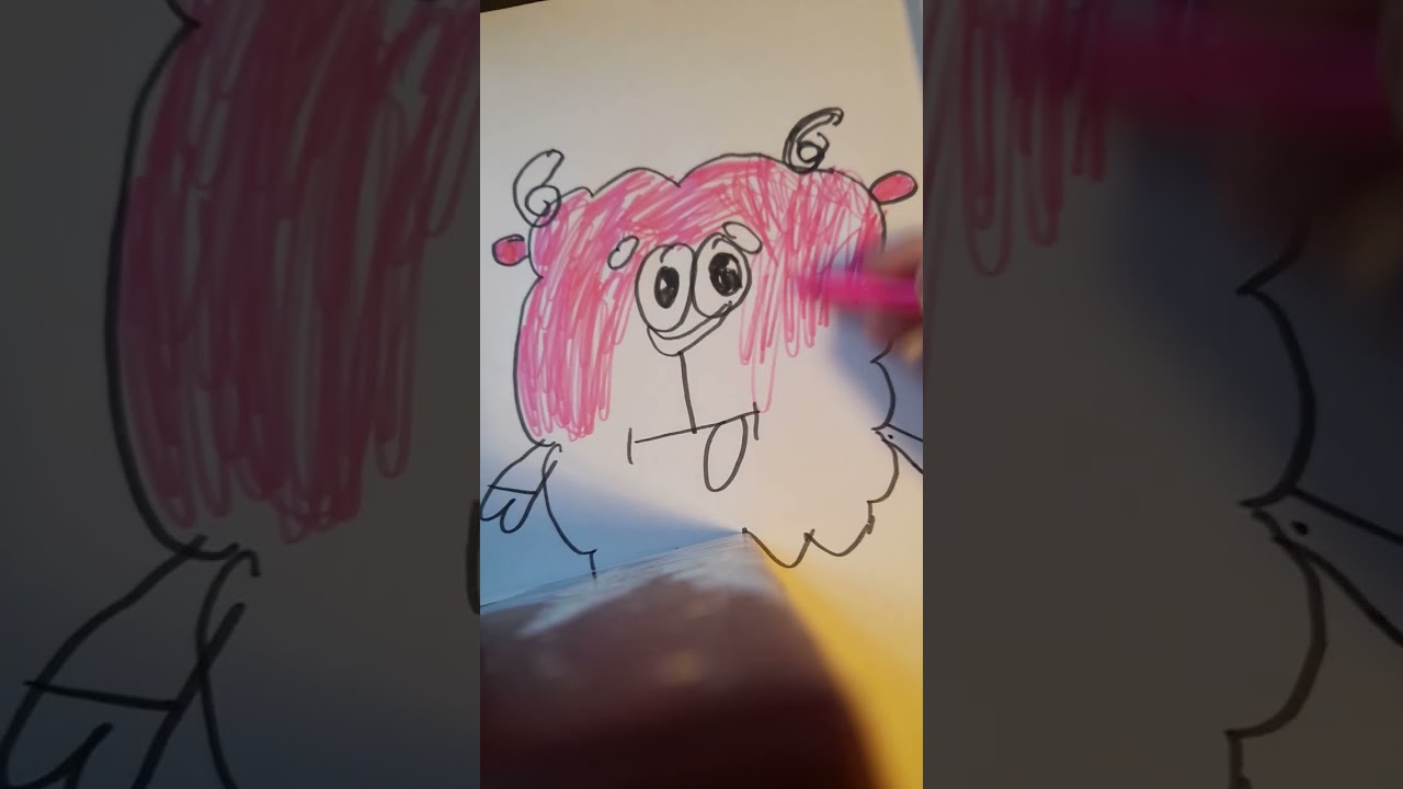 Рисуем  бараша из смешариков