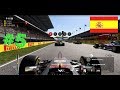 F1 2017 PS4 Career Mode #5 | 50% Race Catalunya, Spain | Gearbox penalties and good positions!