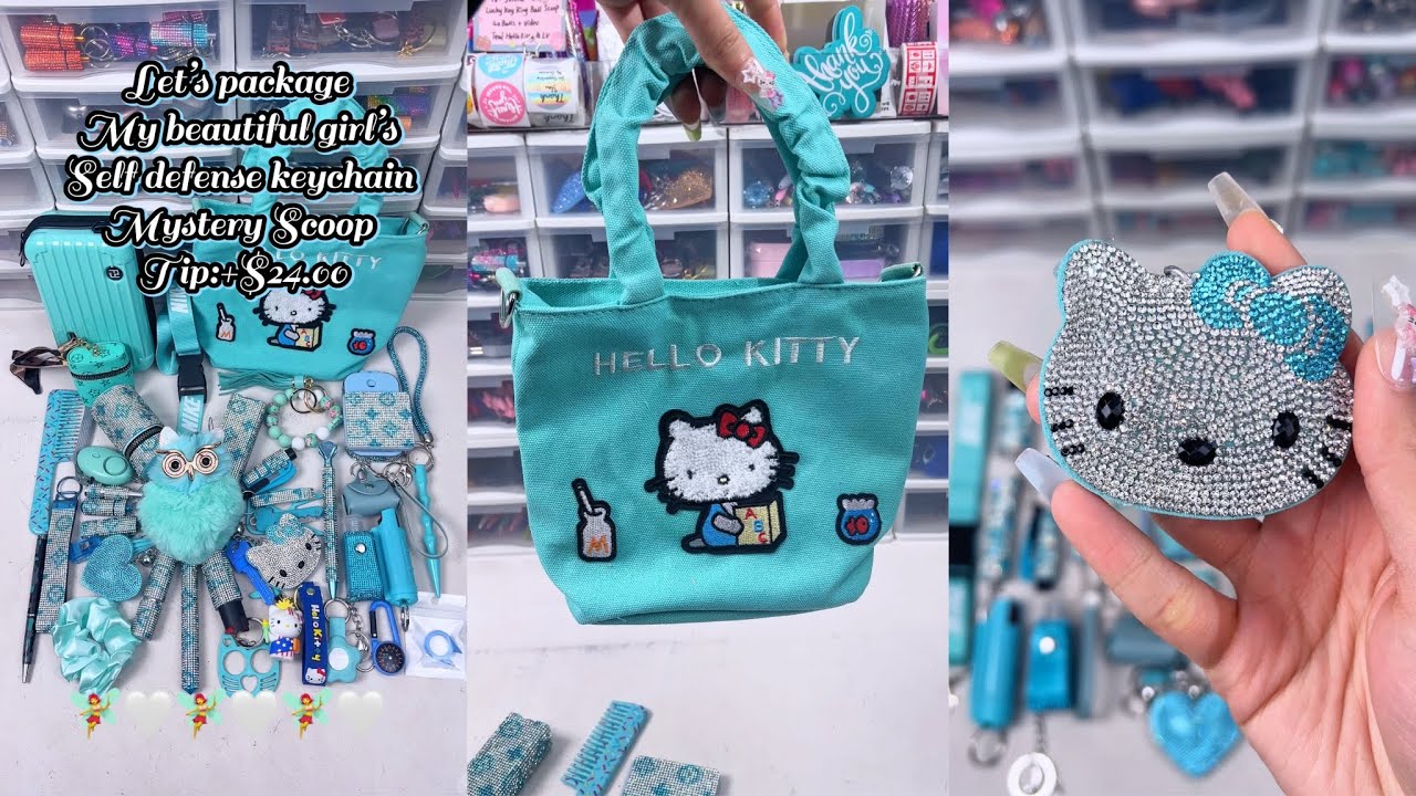 Cute style 😻😍#asmr #linkinbio #selfdefensekeychain #mysteryscoop #keychain #safetykeychains #usa 