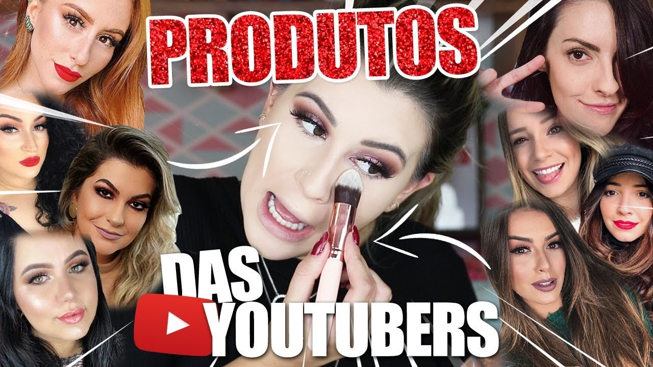 MAKE só com produtos de YOUTUBERS!