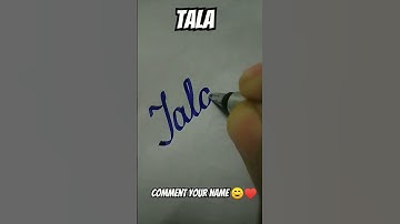 "Tala" name writing ♥️😊 #shorts #trending #ytshorts #foryou #viral #foryou #subscribe