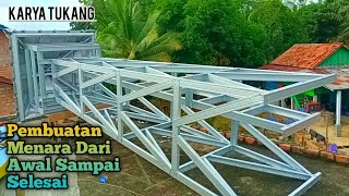 TUTORIAL LENGKAP MEMBUAT MENARA MASJID DARI BAJARINGAN TINGGI 5 METER
