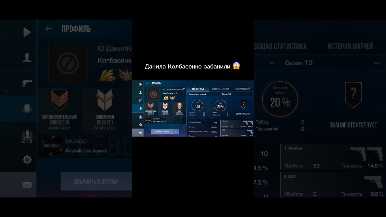 За что его забанили ? 