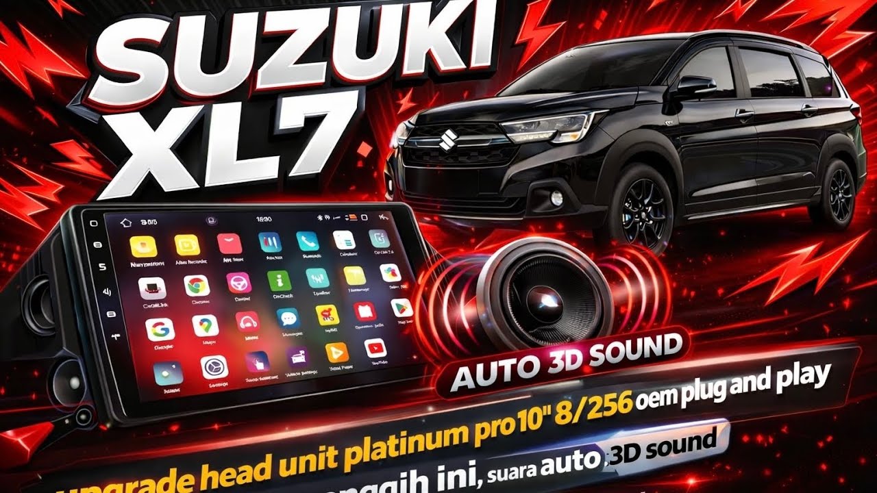Head Unit Android 10" 8/256 2K + Kamera 360 Suzuki XL7 | Split Screen OEM LOOK Canggih📍Bekasi