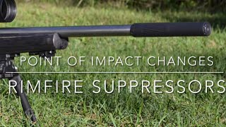 Does a rimfire suppressor change the bullets point of impact