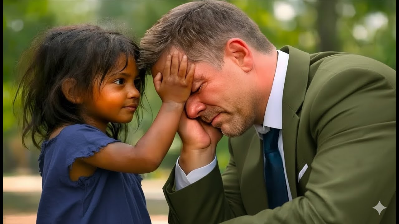 Multimillonario Perdido lloraba en la Calle, hasta que una pobre niña negra Hizo Lo Impensable