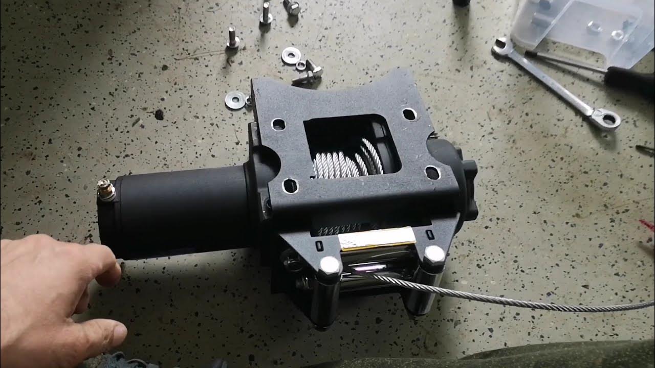 Polaris sportsman 570 2021 aftermarket winch install YouTube