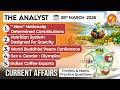 Current Affairs Today 28 March 2026 I UPSC Daily Current Affairs I The Hindu Analysis I The Analyst