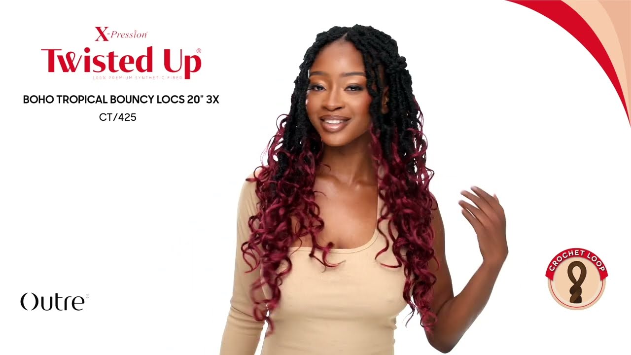 Outre Crochet Braids X-Pression Twisted Up 3X Boho Tropical Bouncy