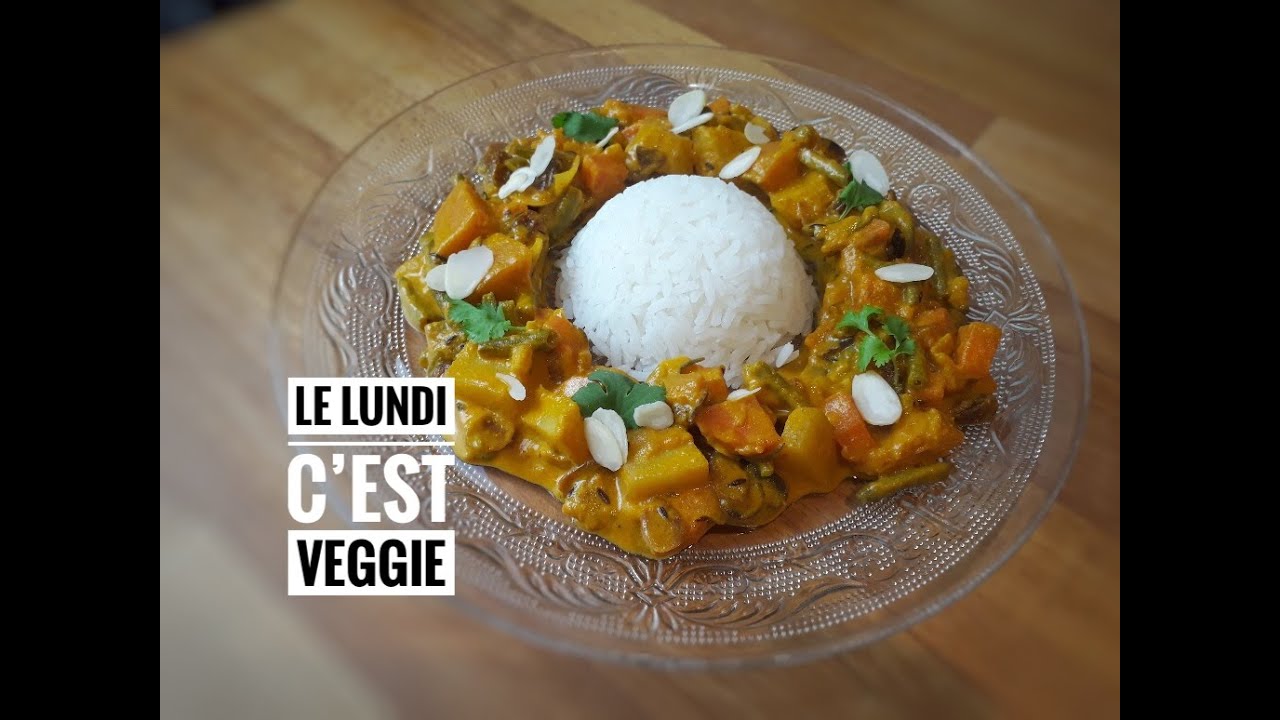 KORMA VÉGÉTARIEN aux LÉGUMES DU JARDIN