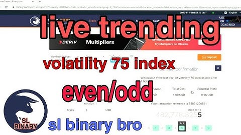 BINARY.COM / volatility trending (even/odd) 3 minits profit