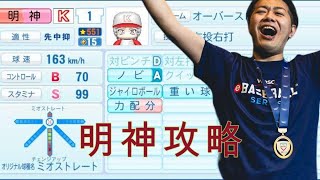 【WBSCパワプロ】最強投手、明神の打ち方を世界王者が解説！