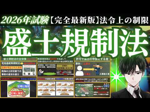 【2026年最新版】宅建試験『盛土規制法』（法令上の制限）完全解説