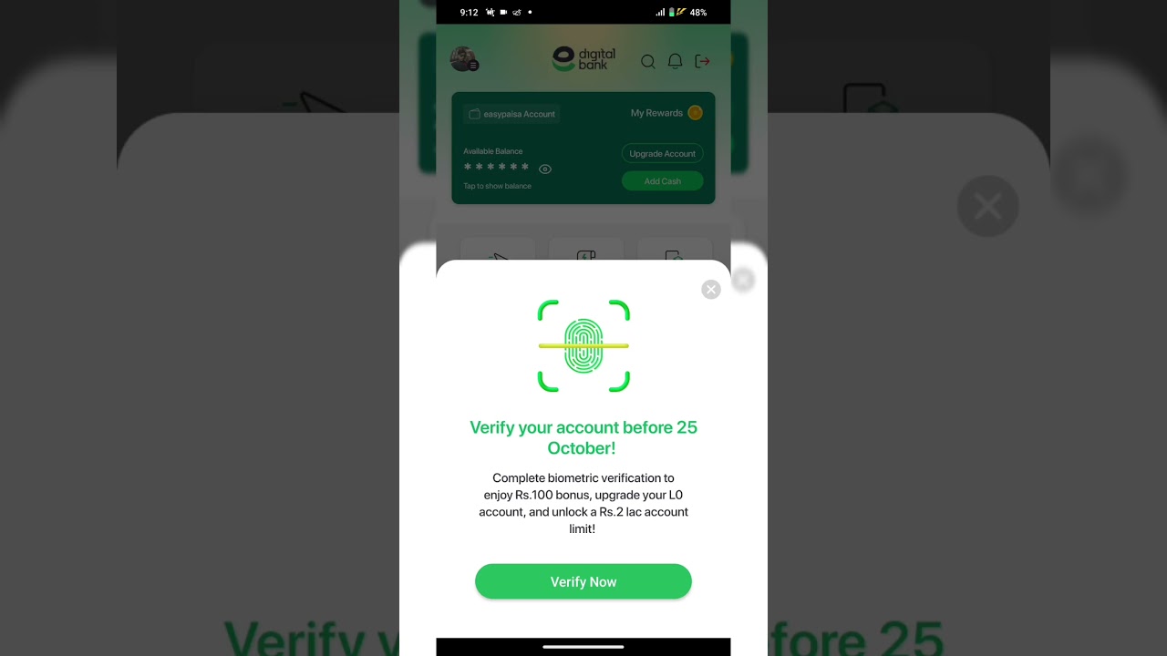 Good news for easypaisa users, new update, every user can get 100% free bonus 