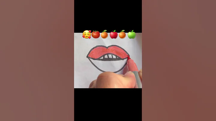 Satisfying creative drawing 🍎🍅🥭#short#art #youtubeshorts #satisfying #viral #drawing #shorts #yt