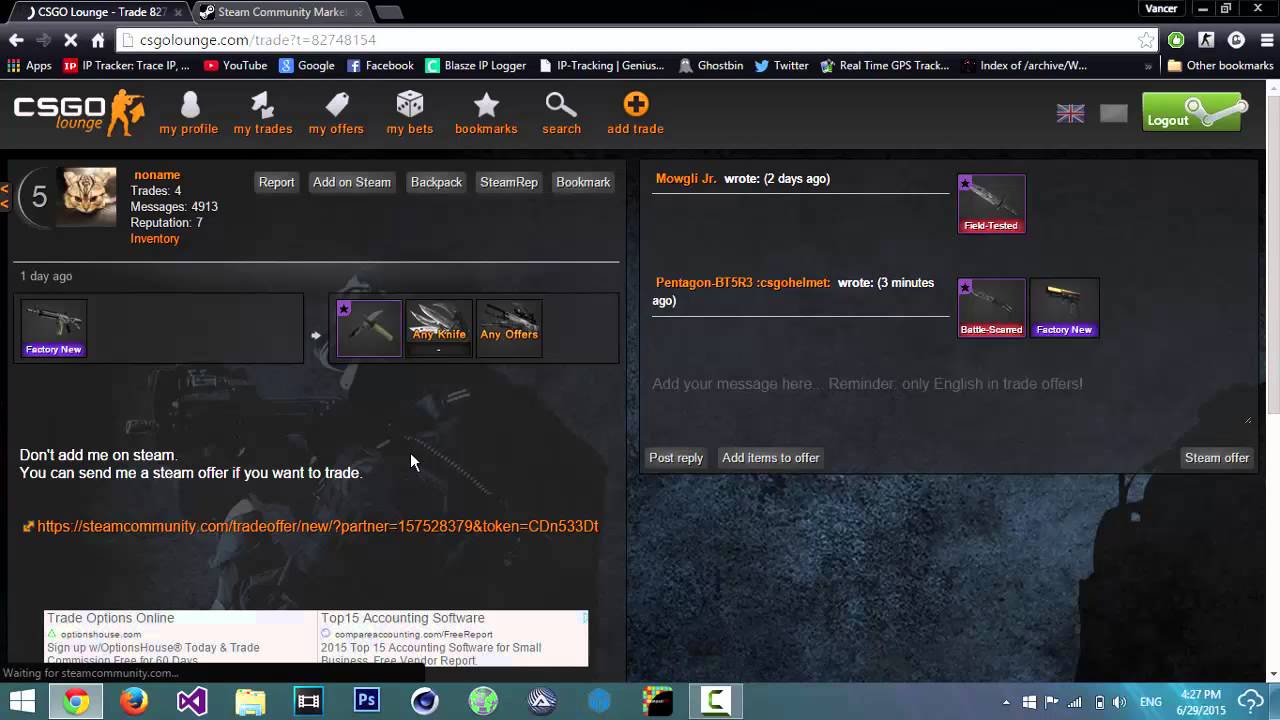 noob trying to scam