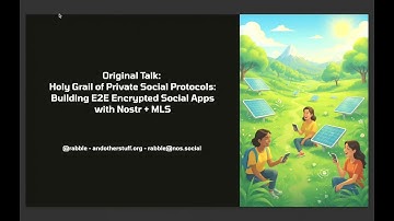 WHY 2025 - Building Bitchat: Offline first protocols and E2E Encrypted Social Apps with Nostr, Noise