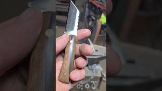 Handsandimg The Hilt On Another Mini Seax Of Helheim With Reveal ⚔️ Wenge Hilt And Fierce Spirit