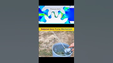 External Gear Pump Mechanism | Fluid Flow Simulation & Real-Life Water Pumping Demonstration