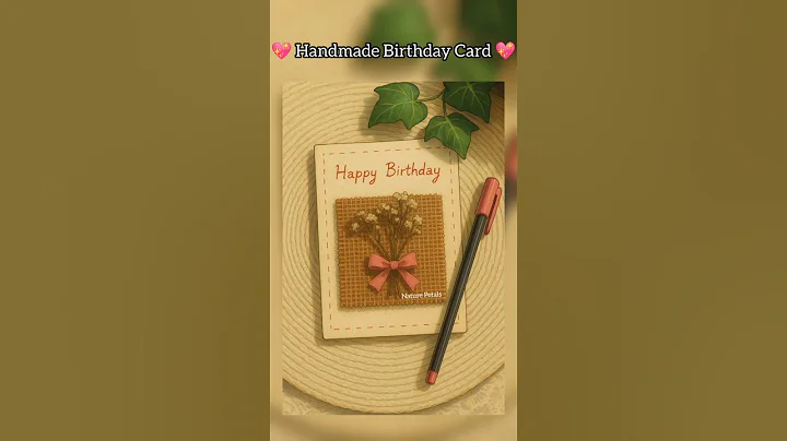 Handmade Birthday Card 💝 #youtubeshorts #shortvideo #shortsfeed #trending #cards #craftideas #diy