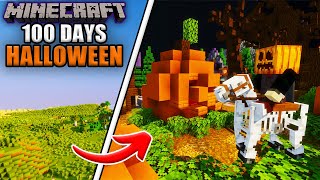 100 Days Of Building HALLOWEEN in Minecraft