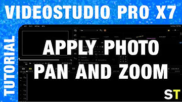 How to Apply Pan / Zoom to Photos in Corel VideoStudio Pro X7 Tutorial