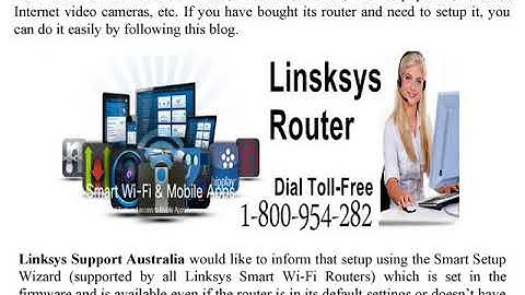 How to Setup the Linksys Wi-Fi Router using the Smart Setup Wizard?