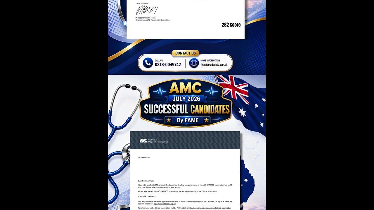🎉 Congratulations to All Successful AMC-1 Candidates ! 🇦🇺🏆