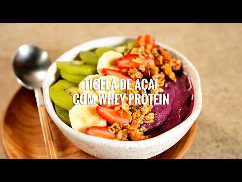 Tigela de açaí com o whey Swift Pro&Fit