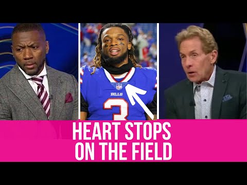 NFL Reacts to Heart-stopping Play that Leaves Damar Hamlin in ICU l Skip Bayless Remarks