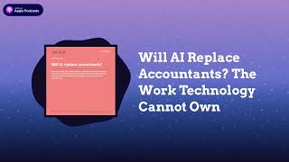 #CareerConvos™️ with Nikki - Will AI Replace Accountants The Work Technology Cannot Own